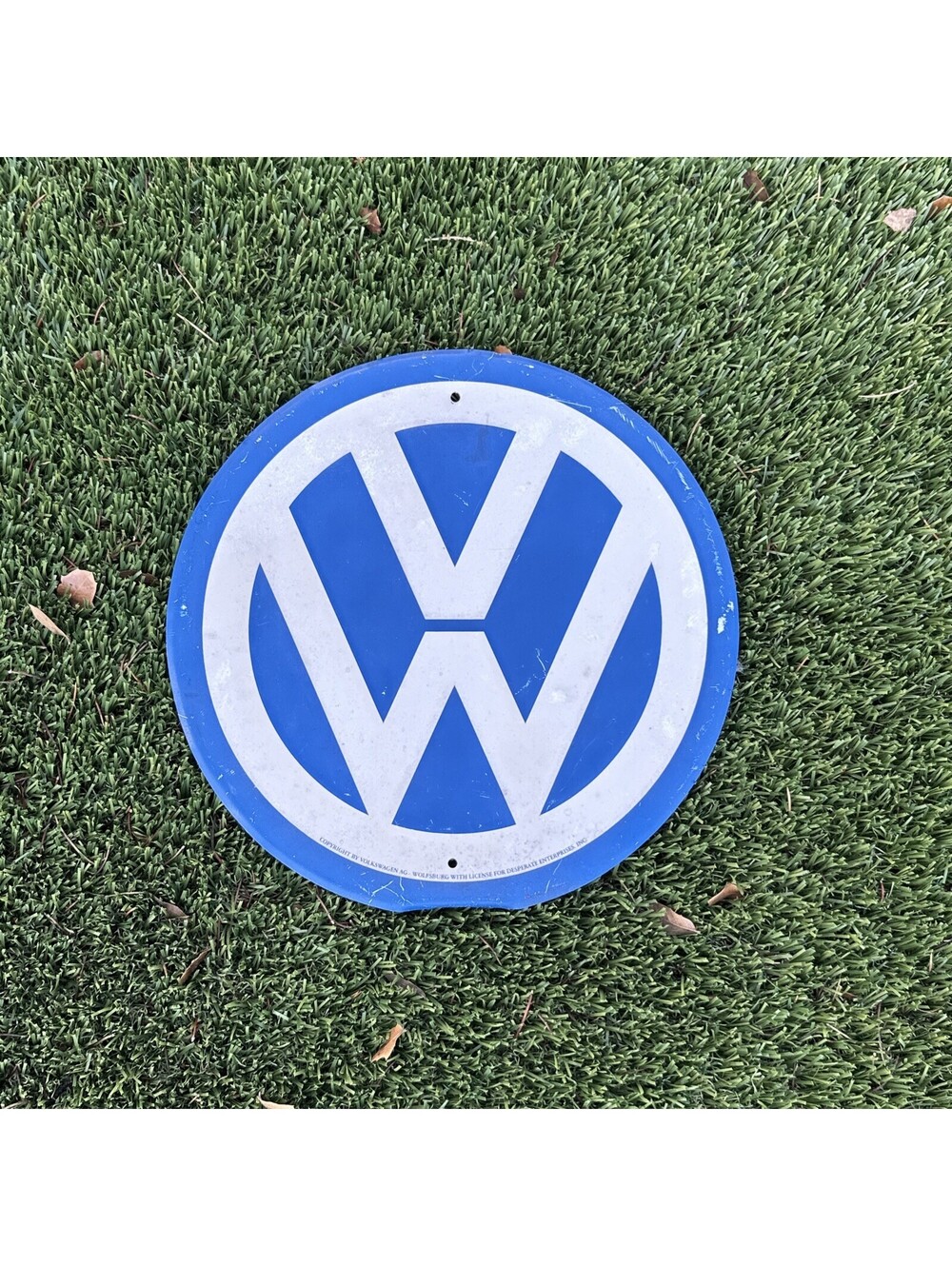 VW Volkswagen Service Station-Style Sign